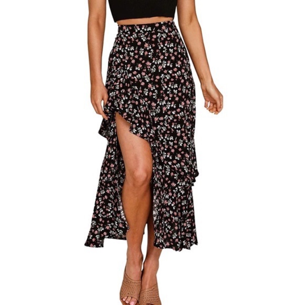 Seek The Label High/Low Ruffle Skirt